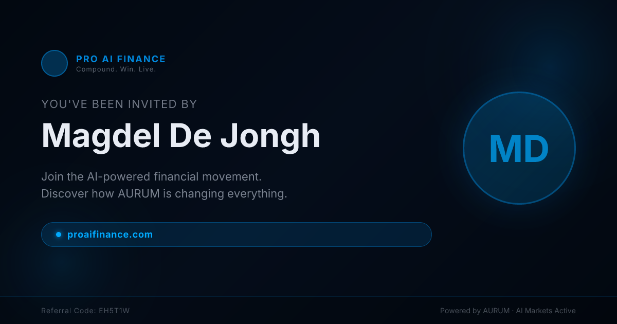 Magdel De Jongh invites you to Pro AI Finance